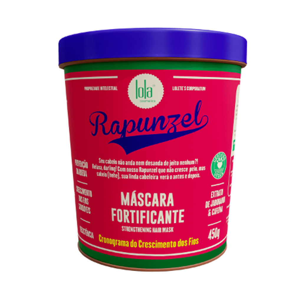 Mascara Fortificante Rapunzel Lola Cosmetics 450g em Oferta na Shopee