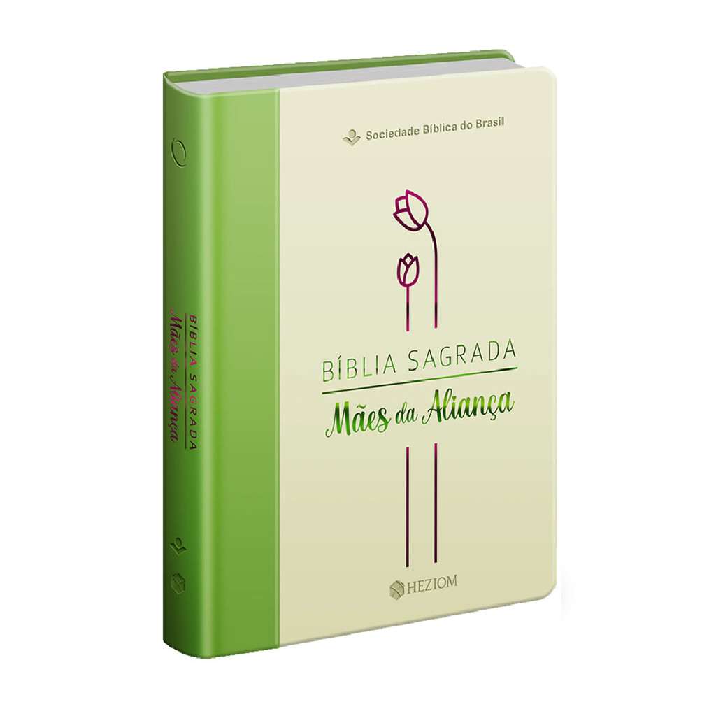 Bíblia Sagrada Mães da Aliança | ARA | Letra Normal | Capa Luxo Verde Marfim