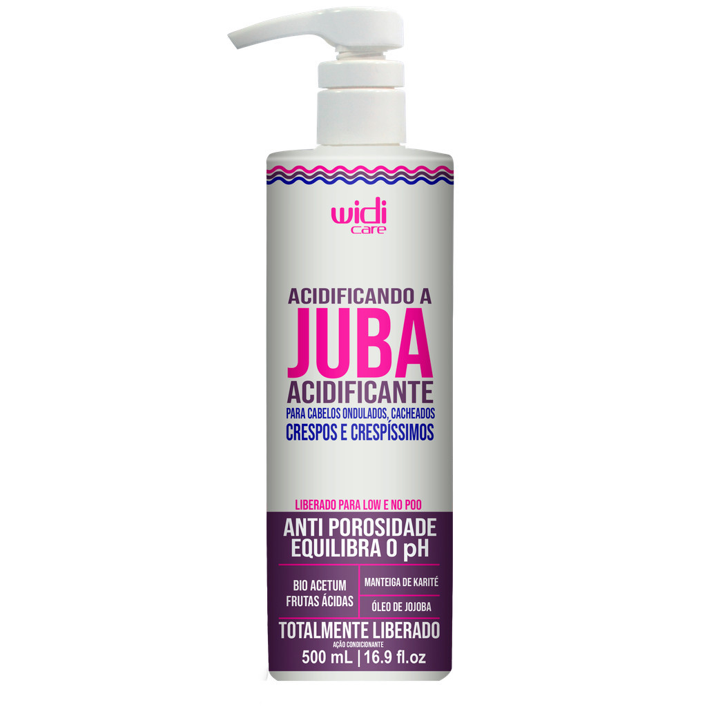 Widi Care Acidificante Acidificando a Juba 500 ML Lançamento