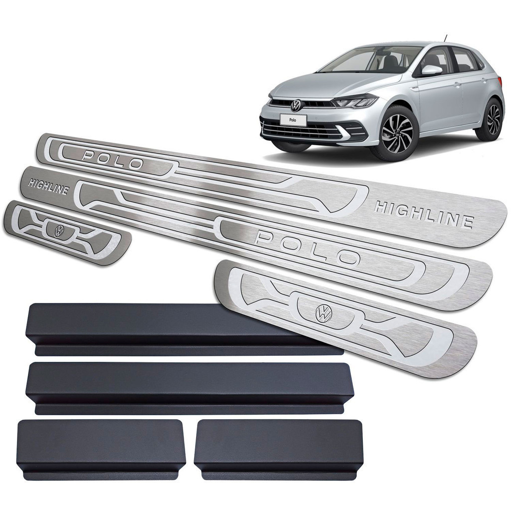 Soleira de Porta Polo Highline2023/.. - Aço Inox em Oferta na Shopee