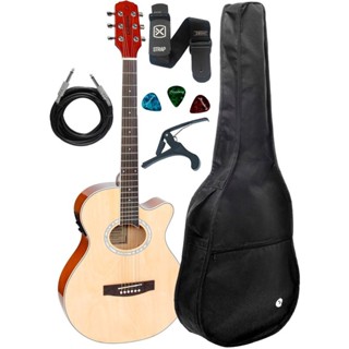 Violão Elétrico Giannini Gsf-1d Natural  Kit Capa Completo em Oferta na Shopee