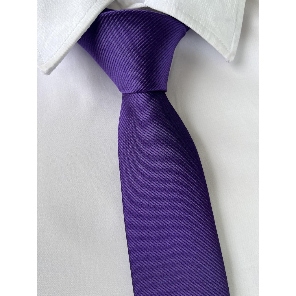 Gravata Semi Slim Roxa Riscada em Oferta na Shopee
