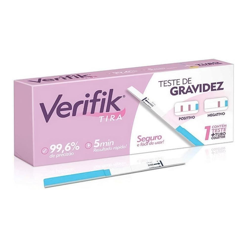 TESTE DE GRAVIDEZ VERIFIK COM 1 UNIDADE em Oferta na Shopee