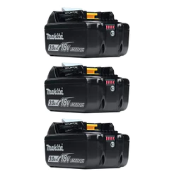Kit 3 Baterias Íons de Lítio 18V 3.0Ah BL1830 Makita