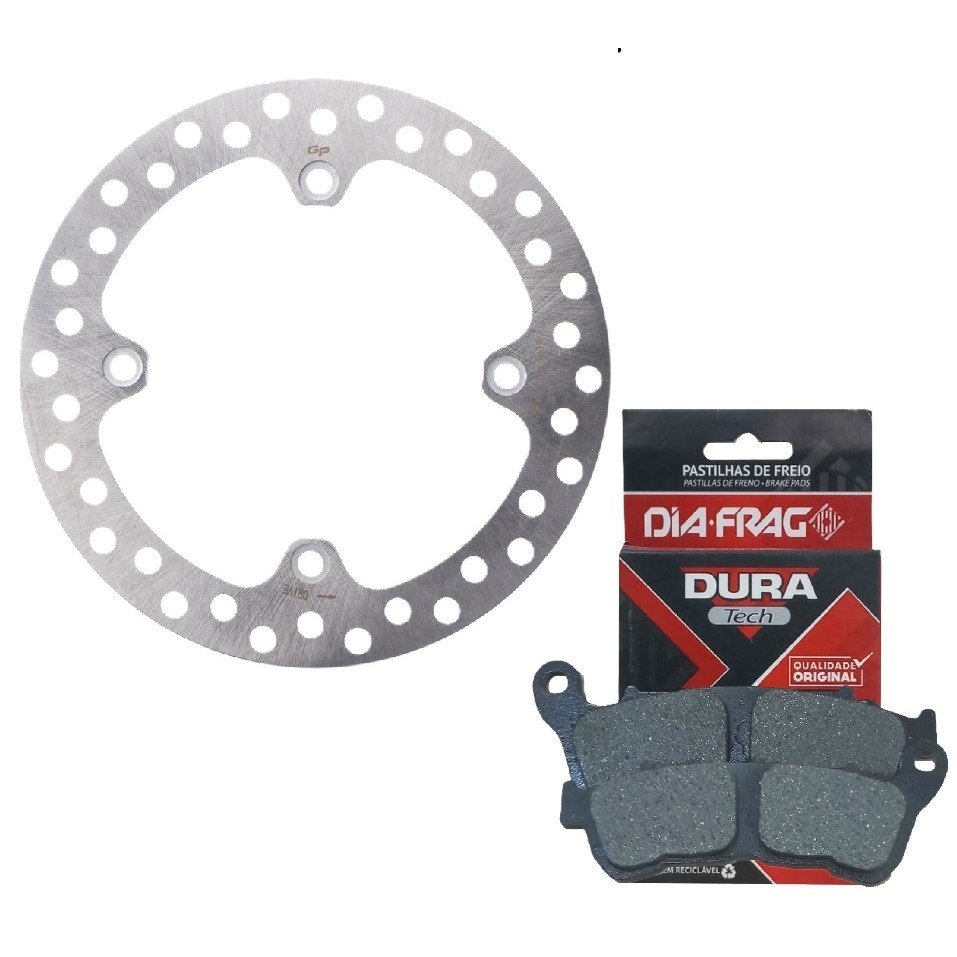 Disco de Freio Dianteiro Xre 300 Abs 2009 A 2018 + Pastilhas Diafrag em Oferta na Shopee