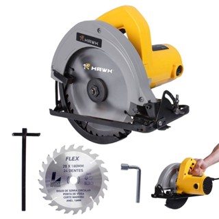 Serra Circular 1100W Com Disco de Corte Serra Para Madeira 5600RPM 127V e 220V em Oferta na Shopee