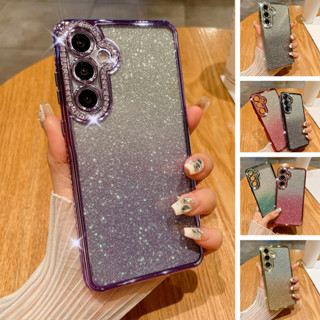 Luxo Gradiente Cor Chapeamento Claro Bling Glitter Strass Diamante Caso Para Samsung A06 A16 A26 A36 A56 A15 A25 A24 A14 em Oferta na Shopee