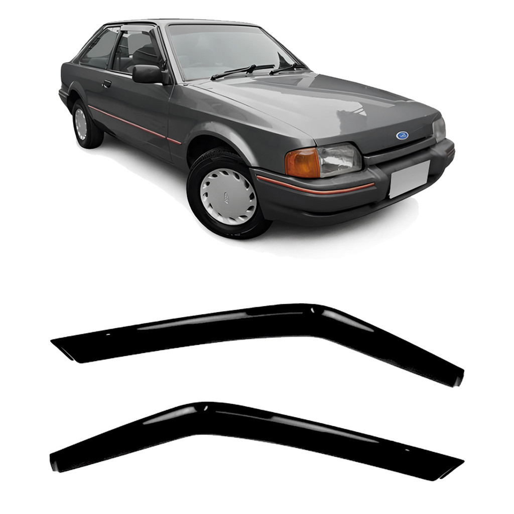 Jogo Calha De Chuva Escort Hobby 2 Portas 1987 a 1995 Preto