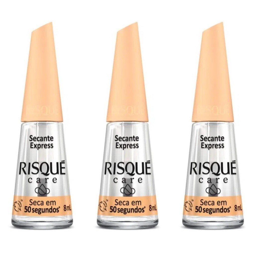 Kit c/3 Risque Care Secante Express Óleo Secante Seca em 50 Segundos