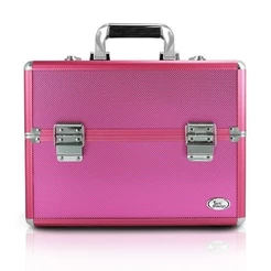 Maleta Profissional de Maquiagem Pink Tamanho Grande