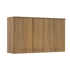 Armário Aéreo Cozinha 120 Cm 3 Portas 1 Prateleira Ipê - Decibal