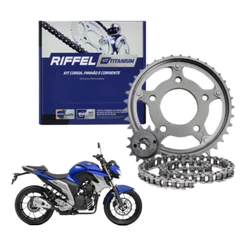 Kit Relação Transmissão Fazer 250 2006 A 2017 Riffel