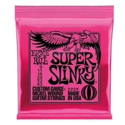 Encordoamento para Guitarra Ernie Ball 009-042 Super Slinky Níquel 2223