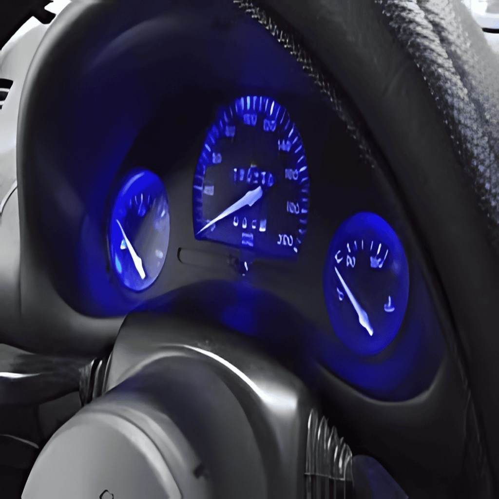 Led Painel Corsa Wind Led pingo T10 Azul/Branco 3 Peças