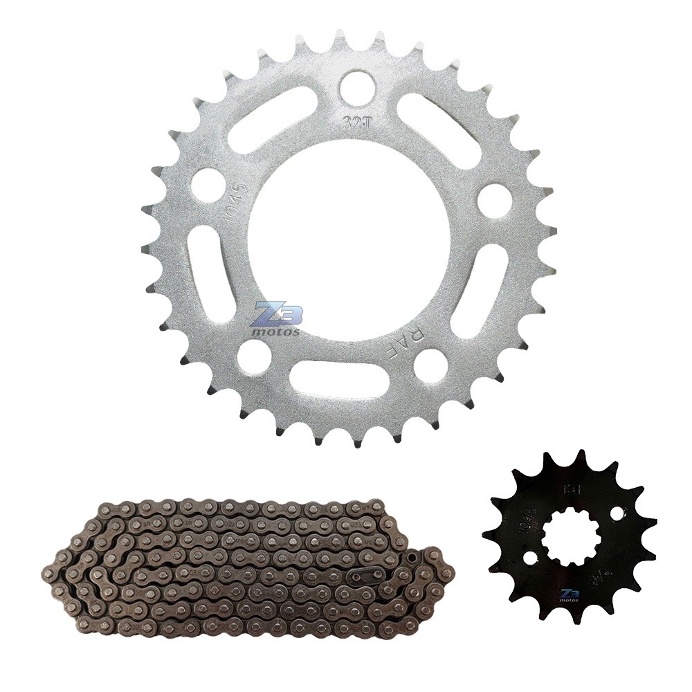 Kit Relacao Cbx 250 Twister Coroa 32 Pinhao 15 Corrente Fina