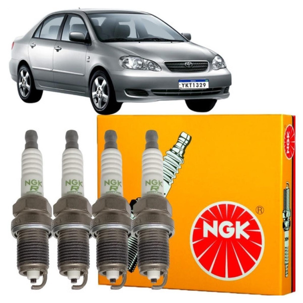 Jogo De Vela Original Ngk Toyota Corolla 1.8 2004 2005 2006