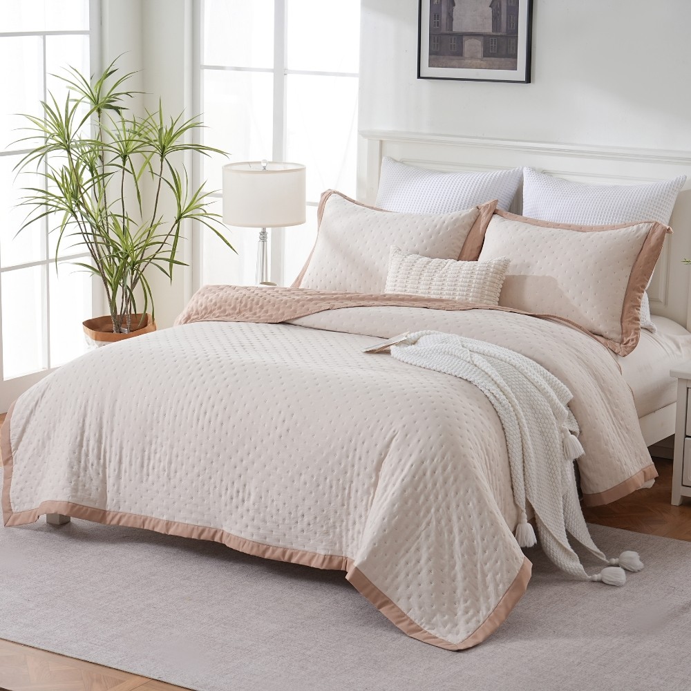 Edredom Bege King - Comprar com Melhor Preço em Roupas de Cama