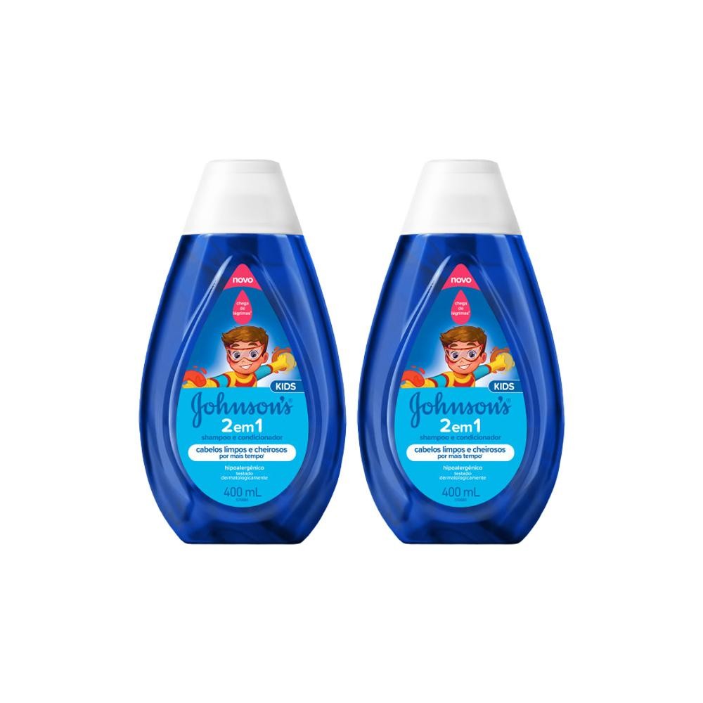 Kit com 2 Shampoo e Condicionador Infantil Johnson's Baby 2 em 1 400ml em Oferta na Shopee