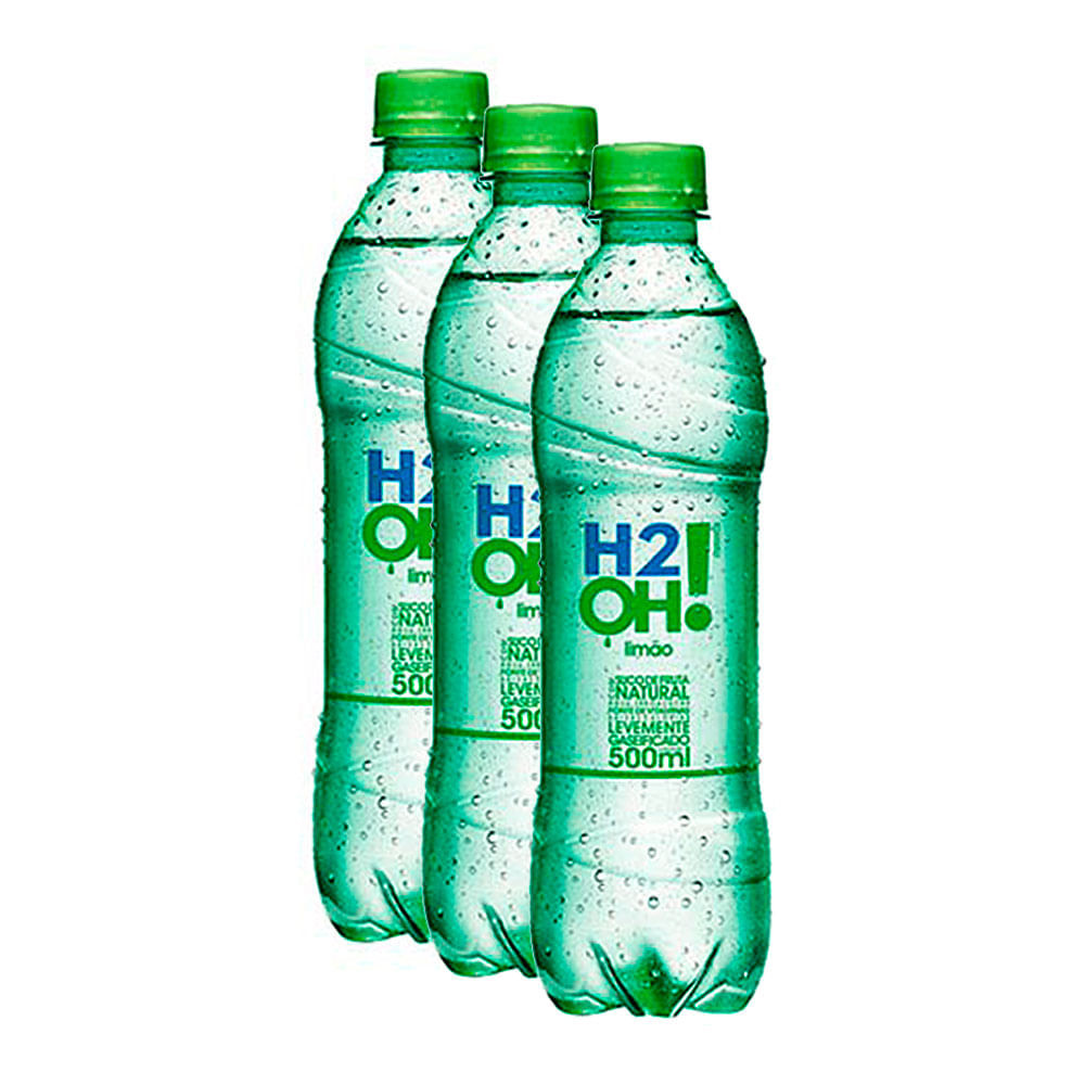 Kit 3 Refrigerante H2OH! Limão com 500ml