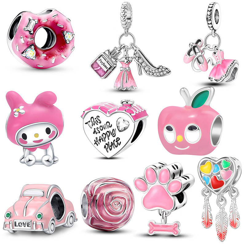 10 Peças de Acessórios para Pulseira e Colar em Prata 925 Pingentes Clássicos Atemporais para DIY de Joias em Oferta na Shopee