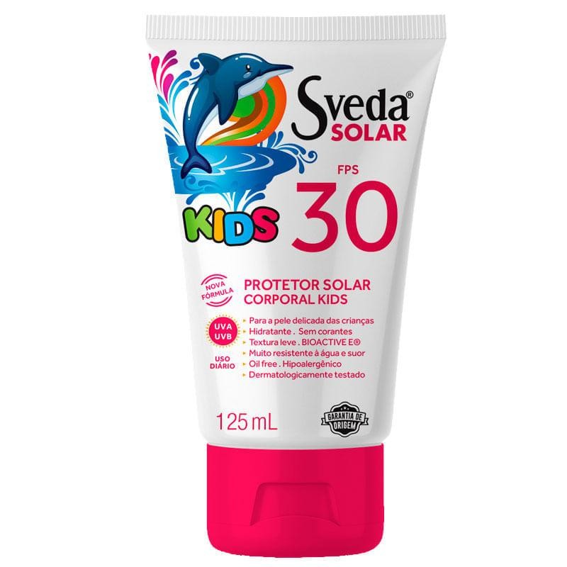 Protetor Solar Sveda Kids FPS30 125ml em Oferta na Shopee