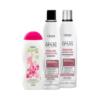 Kit Salon Opus Brilho Absoluto 3pc (Sh 350ml + Cond 350ml + Sab Int 200ml) em Oferta na Shopee