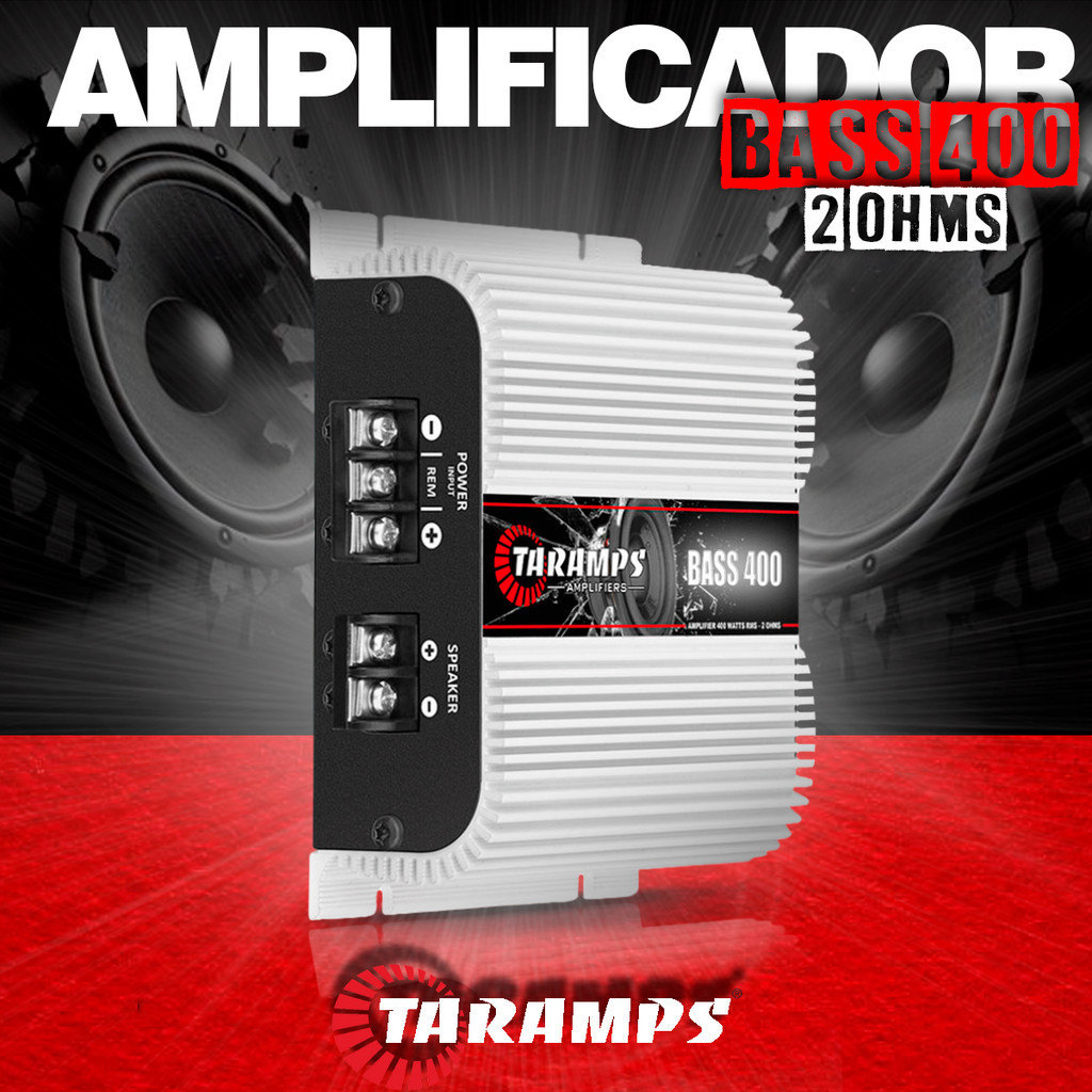 Modulo Taramps Bass 400 400w RMS 2 Ohms Amplificador Som Potencia em Oferta na Shopee