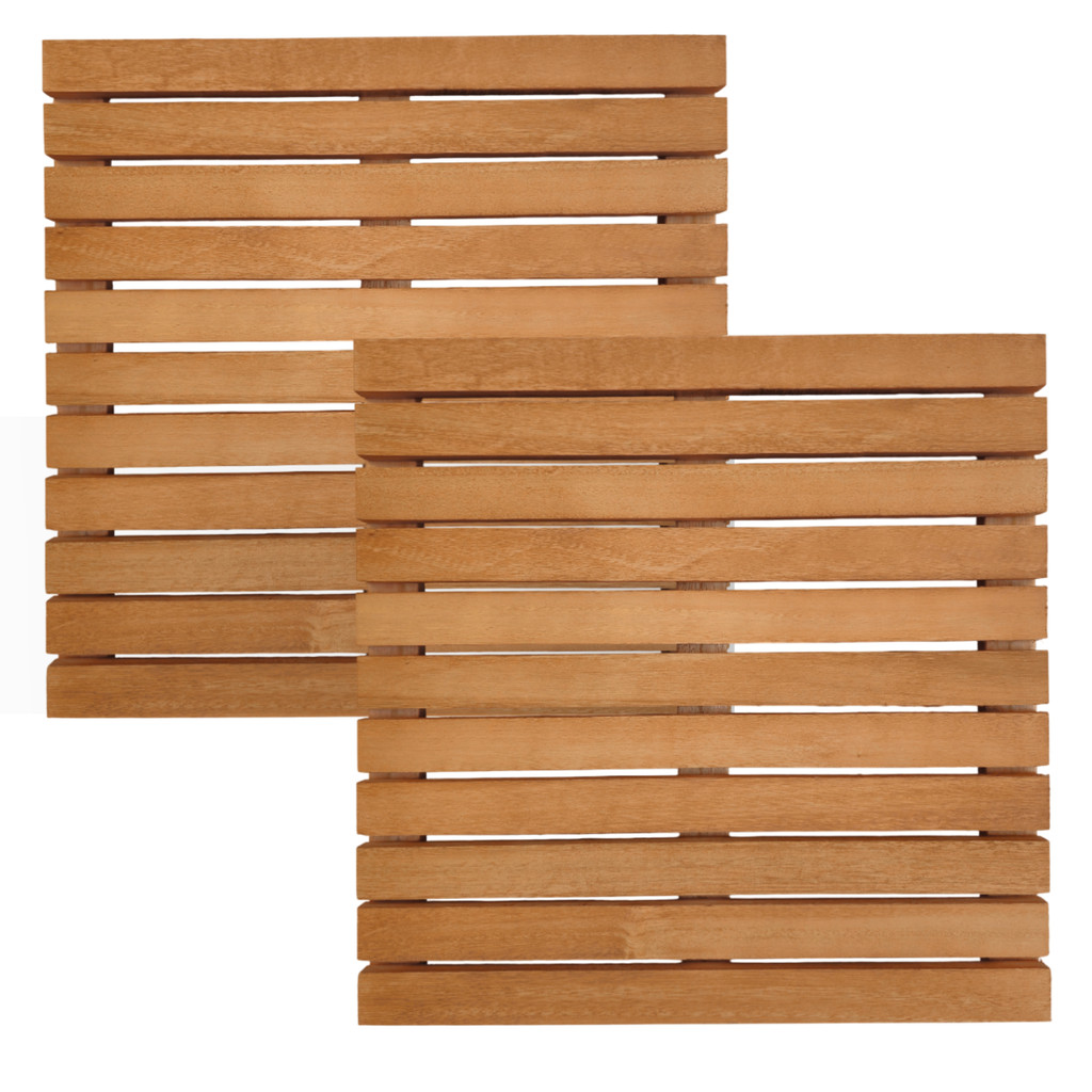 2 Deck Madeira Modular 50x50 Stain Mogno Interna Externa em Oferta na Shopee