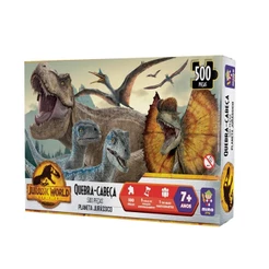 Quebra-Cabeça Puzzle 500 Peças Planeta Jurássico Jurassic World Mimo Toys - 2091