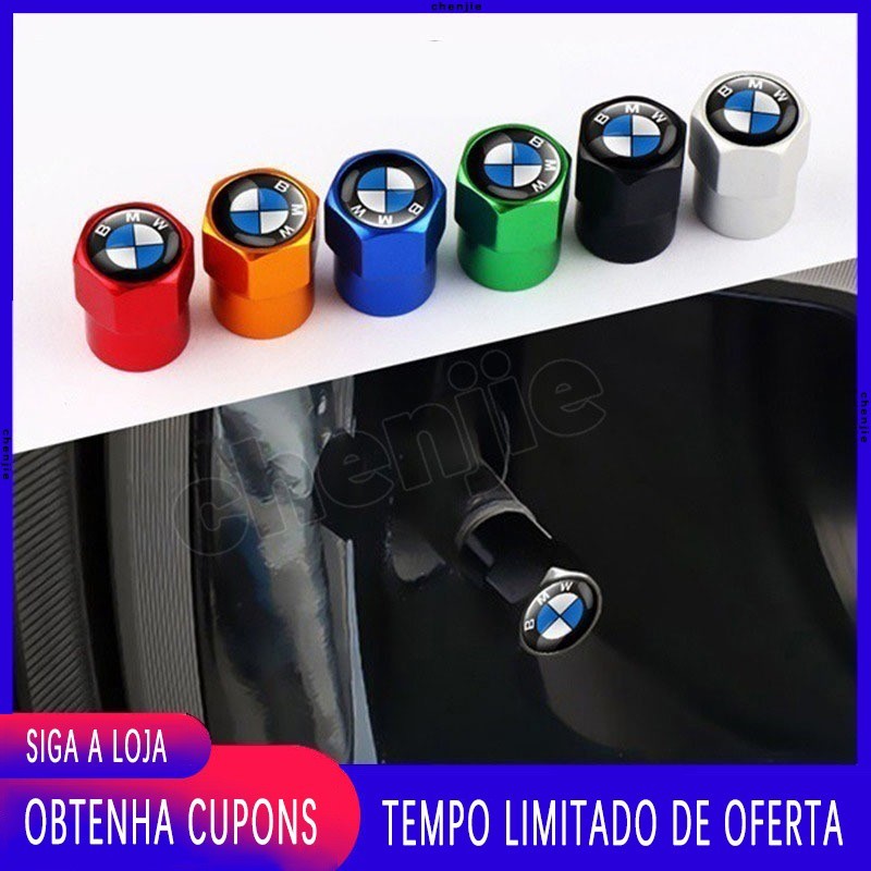 Para BMW Com Logotipo Do Carro 4 Pçs/set Tampa Da Válvula Pneu Roda/Tampas De Ar Acessórios