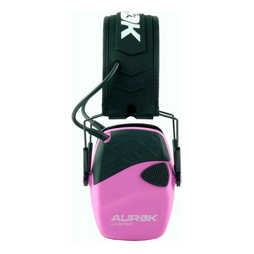 Protetor Abafador Auricular Eletrônico Aurok Sport Whisper Cor Rosa 22db