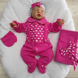 Saída De Maternidade Menina Primavera/Verão Manu Pink, Rosê, Rosa, Vermelho e Marsala - Tam P em Oferta na Shopee