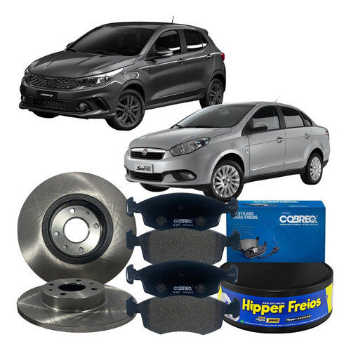 Jogo Disco Pastilha Freio Dianteira Fiat Grand Siena Argo em Oferta na Shopee