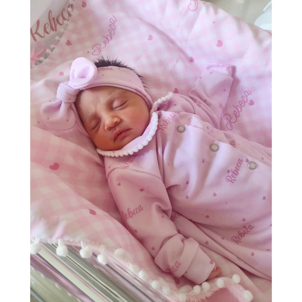 Saida de Maternidade Personalizada para bebês PLUSH COM PELÚCIA 5 COM SACO DE DORMIR ITENS KIT