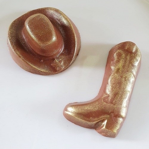 Forma De Acetato Bota Chapéu Cowboy Vaqueiro
