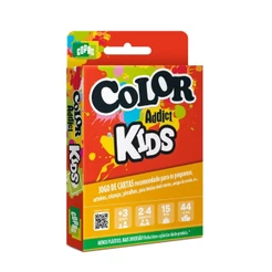 JOGO COLOR ADDICT KIDS CARTUCHO COPAG 44 CARTAS BARALHO DIVERSÃO CRIANÇAS RACIOCÍNIO LÓGICO FAMÍLIA