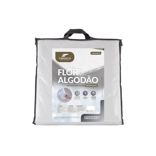 Protetor de Colchão com Elástico Impermeável Casal 140x190 cm Fibrasca em Oferta na Shopee