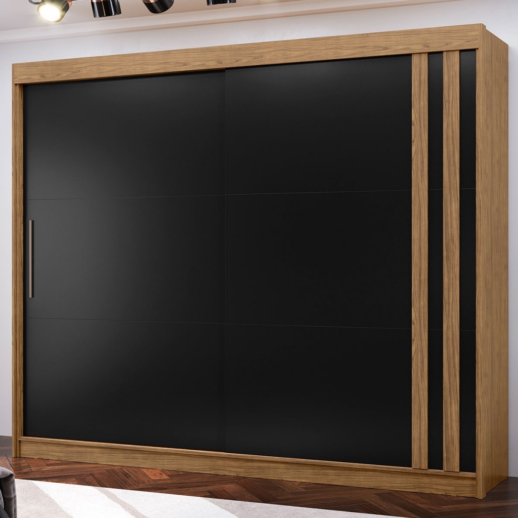Guarda-Roupa Casal Seul 2 Portas 4 Gavetas 100% Mdf - Home & Living
