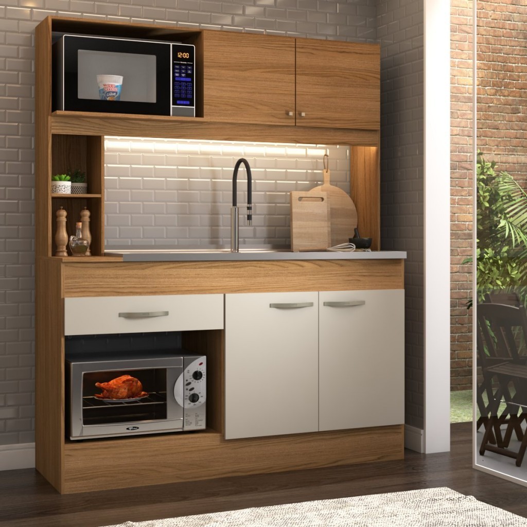Cozinha Compacta São Paulo 4 Portas 1 Gaveta em Oferta na Shopee