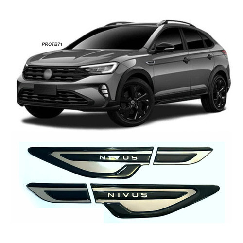 Aplique Nivus Paralamas Cromado Alto Relevo Na Resina em Oferta na Shopee