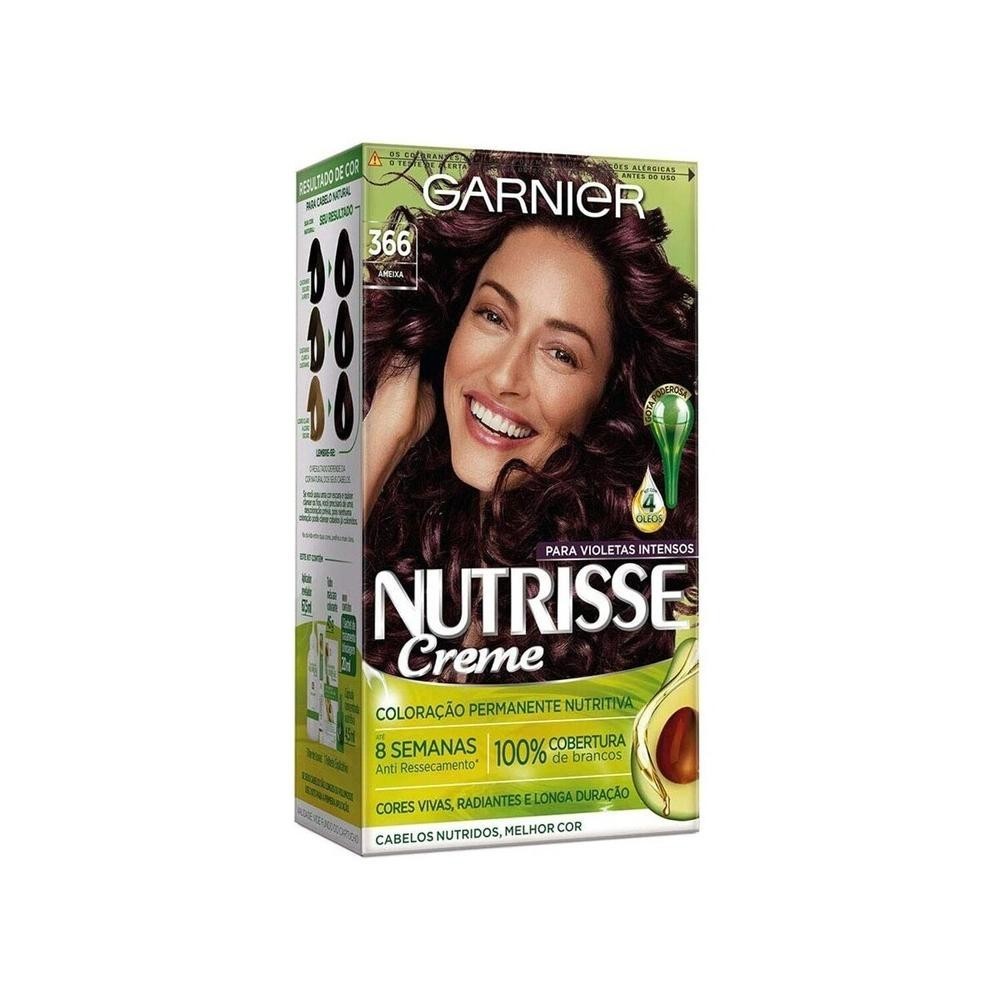 Tintura Creme Garnier Nutrisse 366 Ameixa