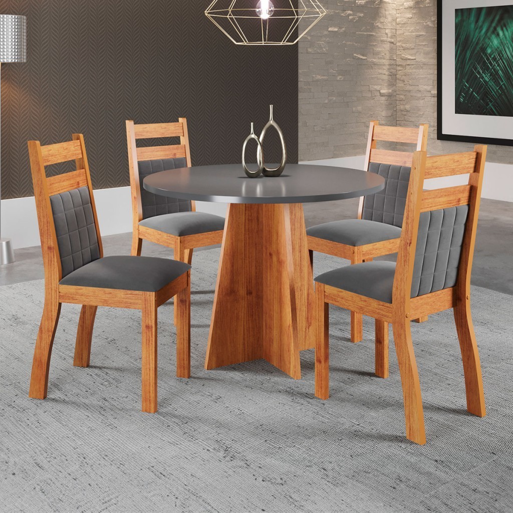 Mesa de Jantar 4 Lugares Syrah em Oferta na Shopee