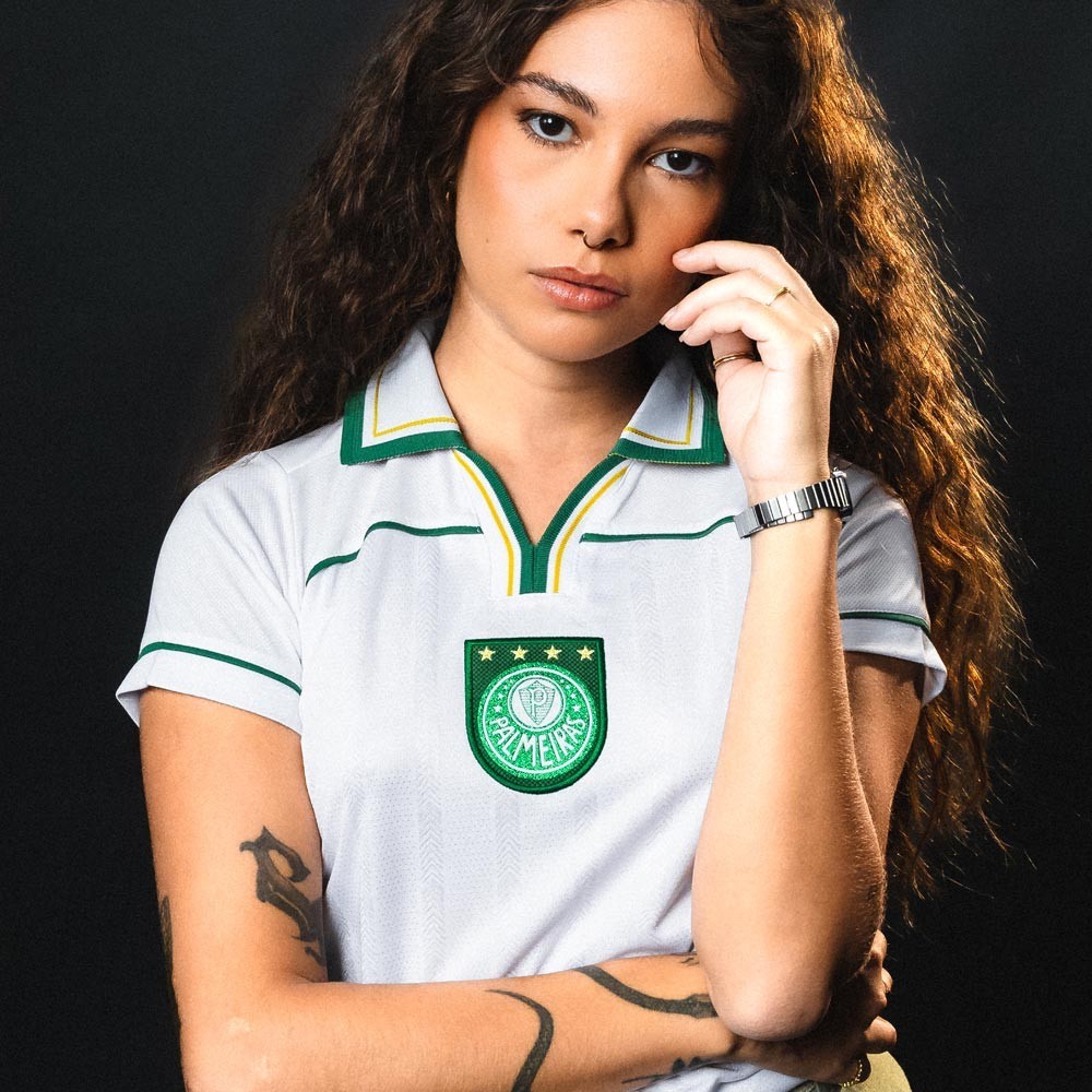 Camisa Palmeiras Retrô 1999 Libertadores Branca Feminina - Women Clothes