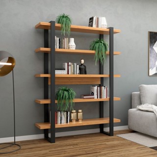 Estante para Livros Industrial Freijó/Preto - Dalla Costa em Oferta na Shopee