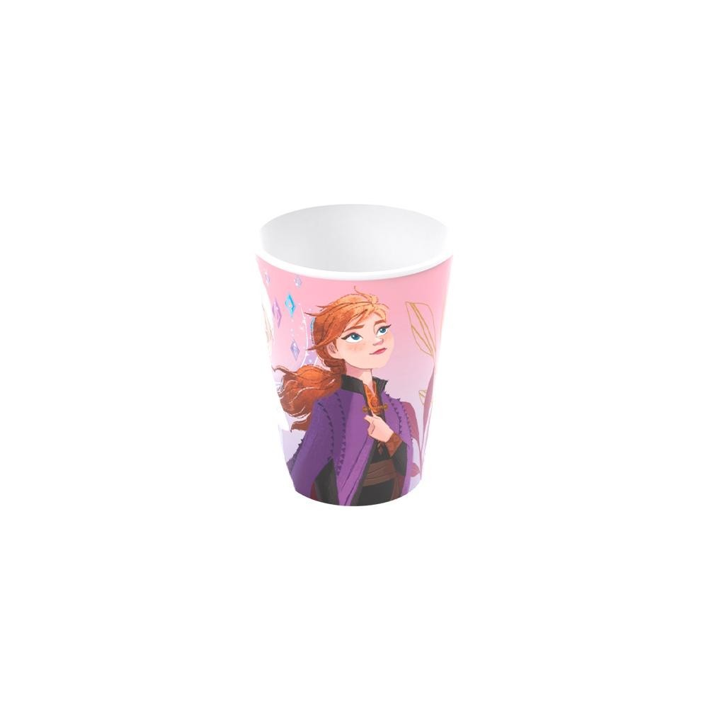 Copo 320 ml Frozen Anna Elsa Plástico Plasútil em Oferta na Shopee