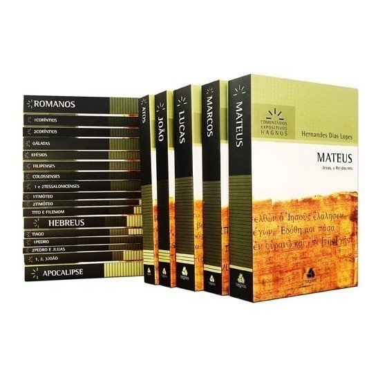 Kit Comentários Expositivos Novo Testamento Hernandes Dias Lopes Kit 22 Livros