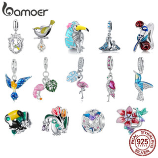 Bamoer 925 Sterling Silver Charms Colorful Garden Bird Series Pingente De Contas De Bricolagem em Oferta na Shopee