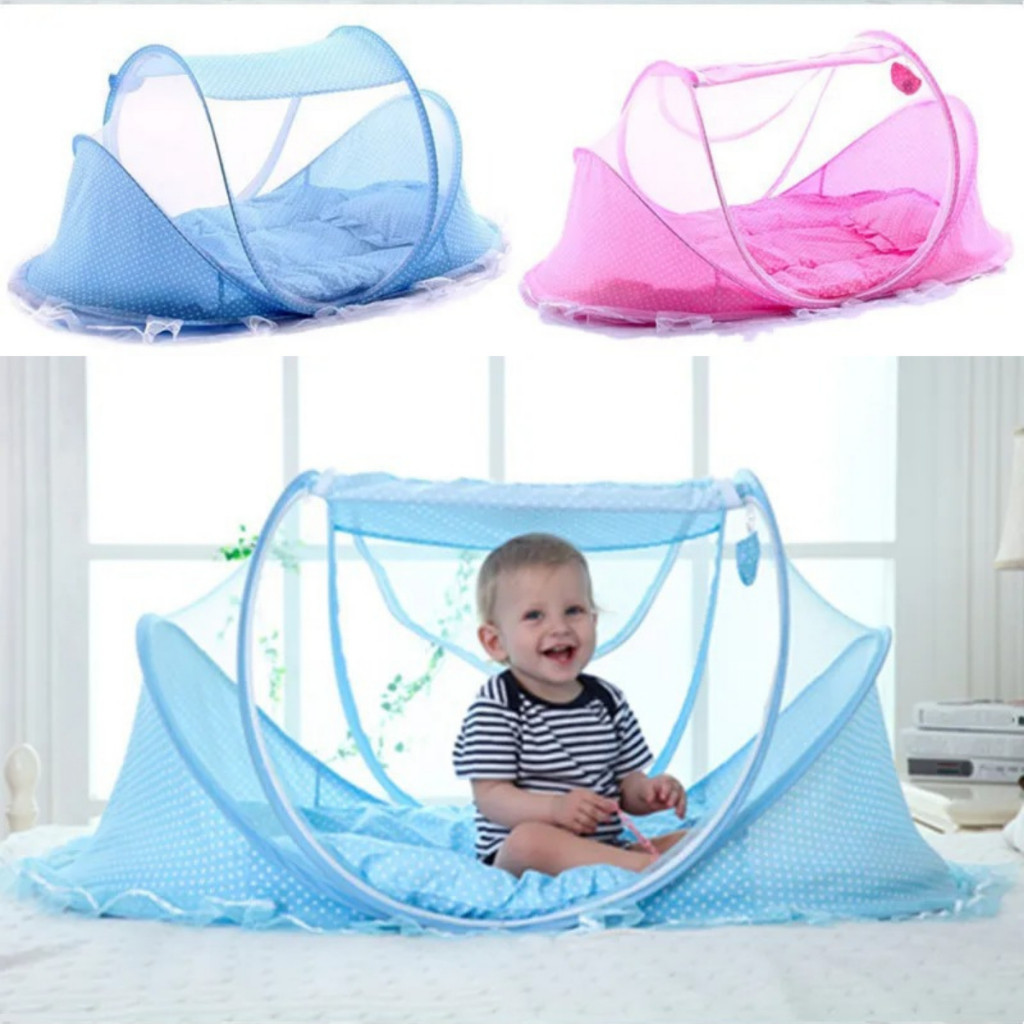 Acolchoado Portátil Bebê Mosquiteiro Mini Berço Proteção Dengue Mosquito