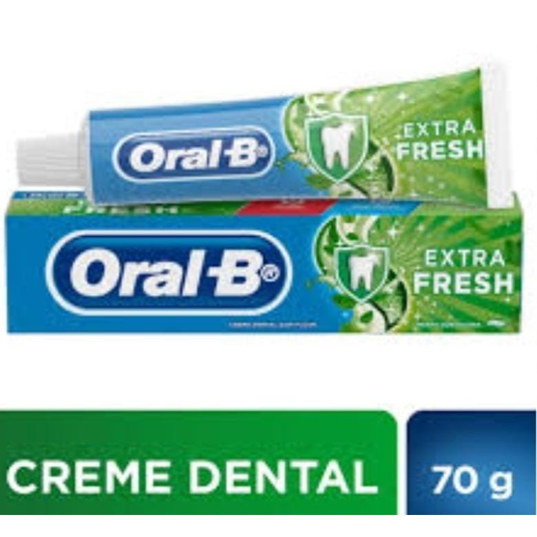 kit c/3 Creme Dental Oral B Extra Fresh 70g Menta Duradoura
