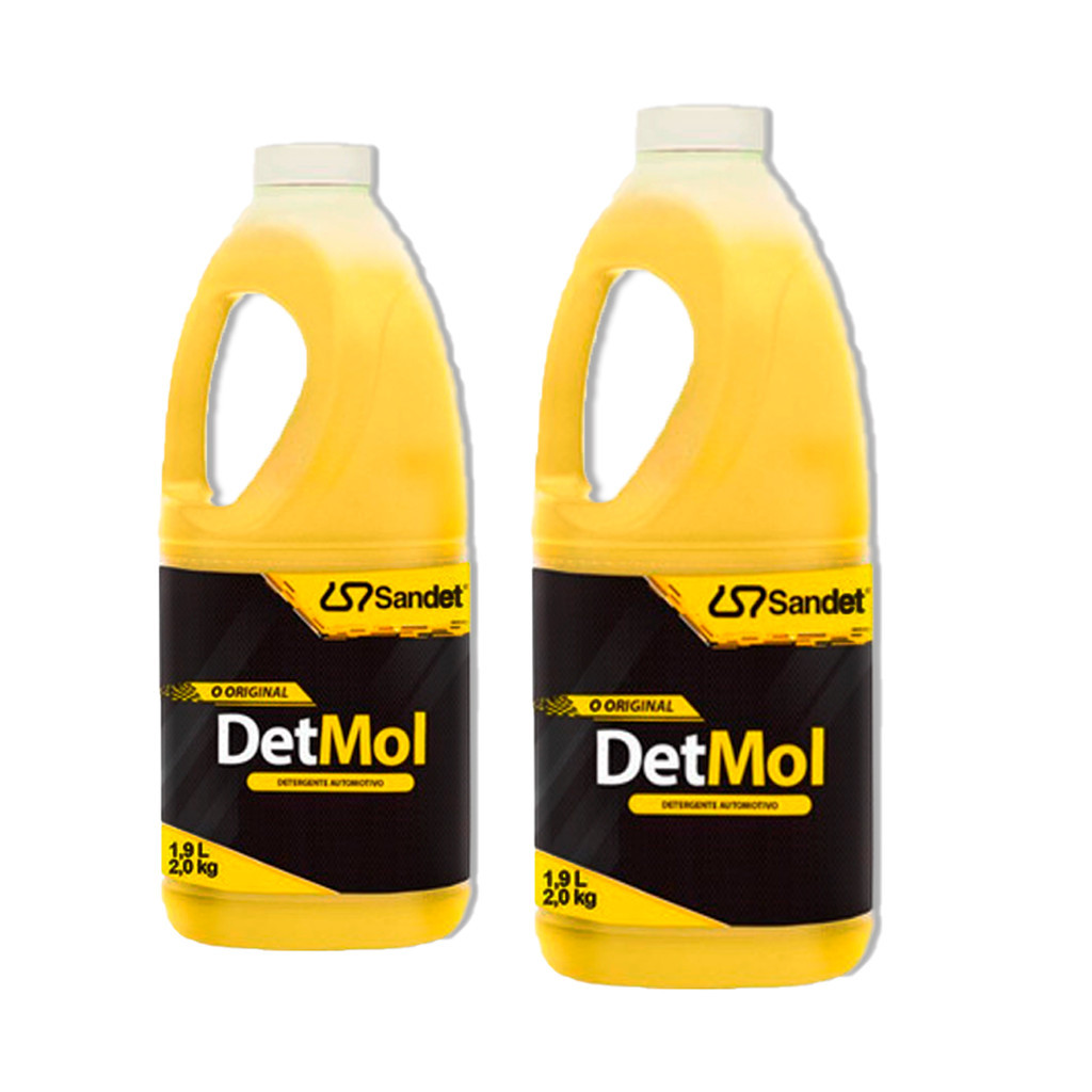 Kit 2 Shampoo Automotivo Det Mol Limpeza Pesada Sandet 1,9L em Oferta na Shopee